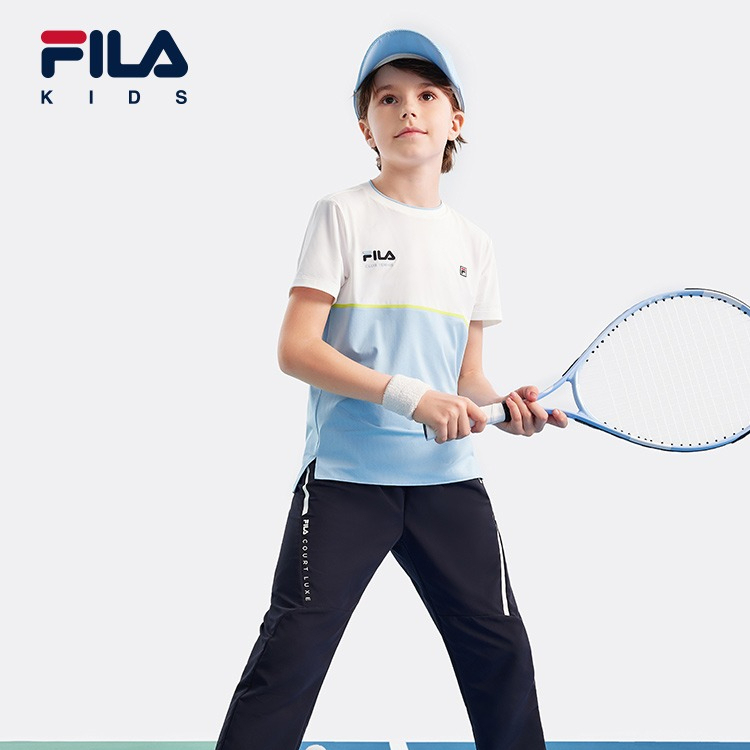 130-165cm) FILA KIDS PERFORMANCE TENNIS Boy's Short Sleeve T