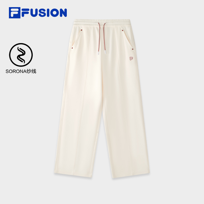 FILA FUSION Women SPECIAL PLANNING Knitted Pants WHITE