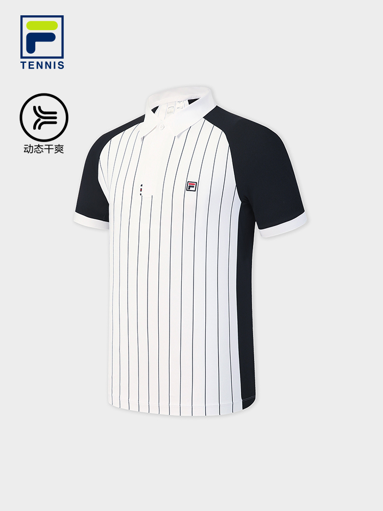 FILA MEN'S TENNIS Knitted Short Sleeve Polo Shirt