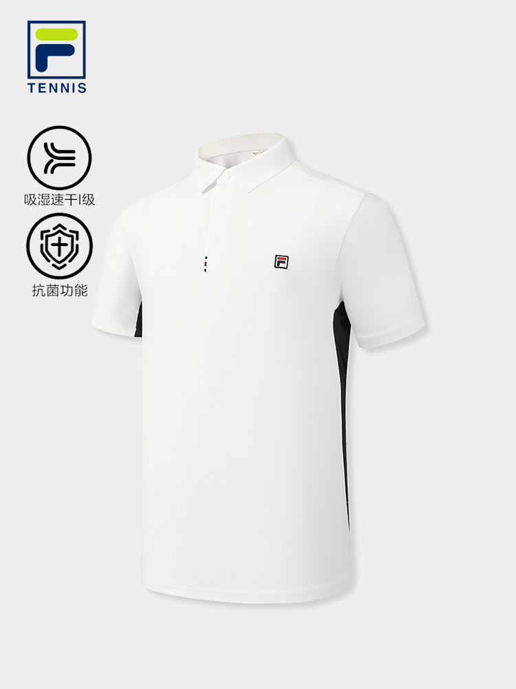 FILA MEN'S TENNIS Knitted Short Sleeve Polo Shirt