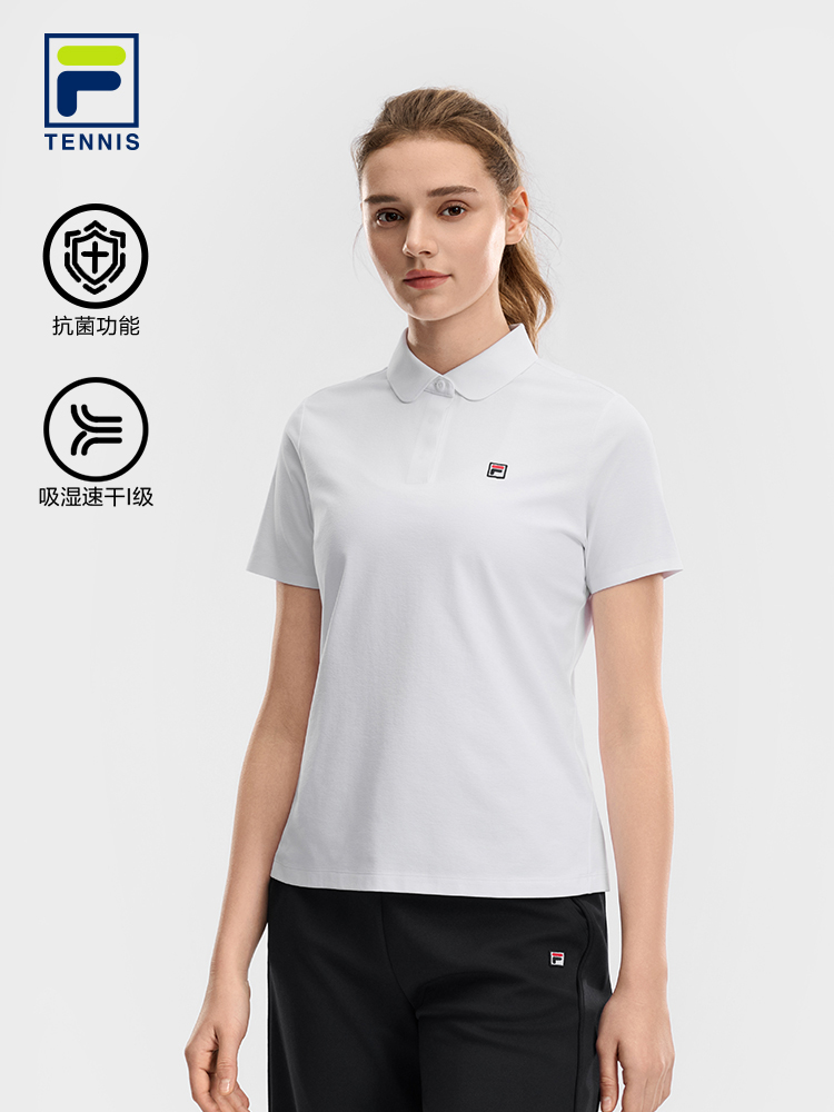 FILA WOMEN'S TENNIS Knitted Short Sleeve Polo Shirt