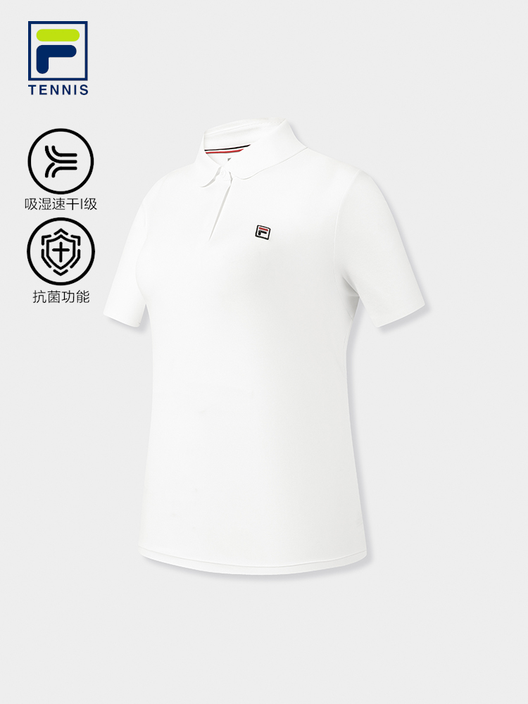 FILA WOMEN'S TENNIS Knitted Short Sleeve Polo Shirt