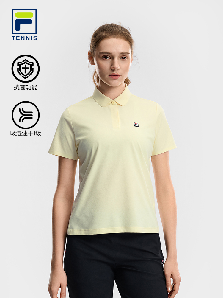 FILA WOMEN'S TENNIS Knitted Short Sleeve Polo Shirt