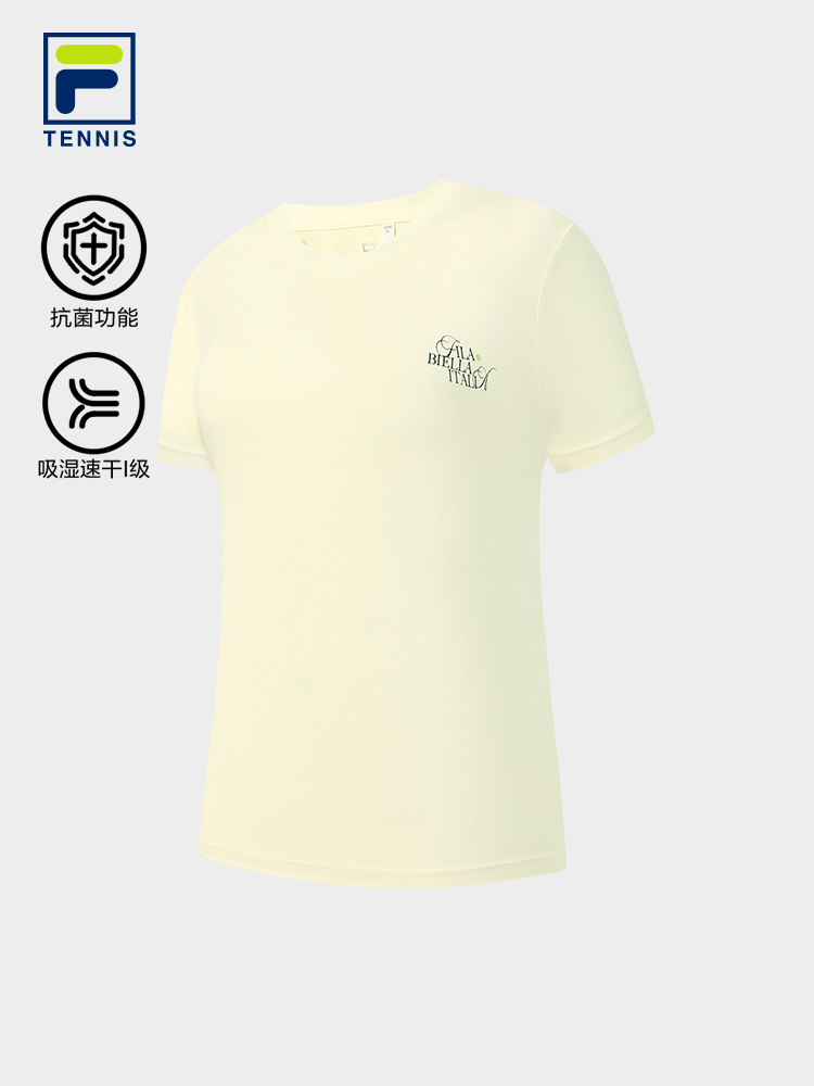 FILA WOMEN'S TENNIS Knitted Short Sleeve Top