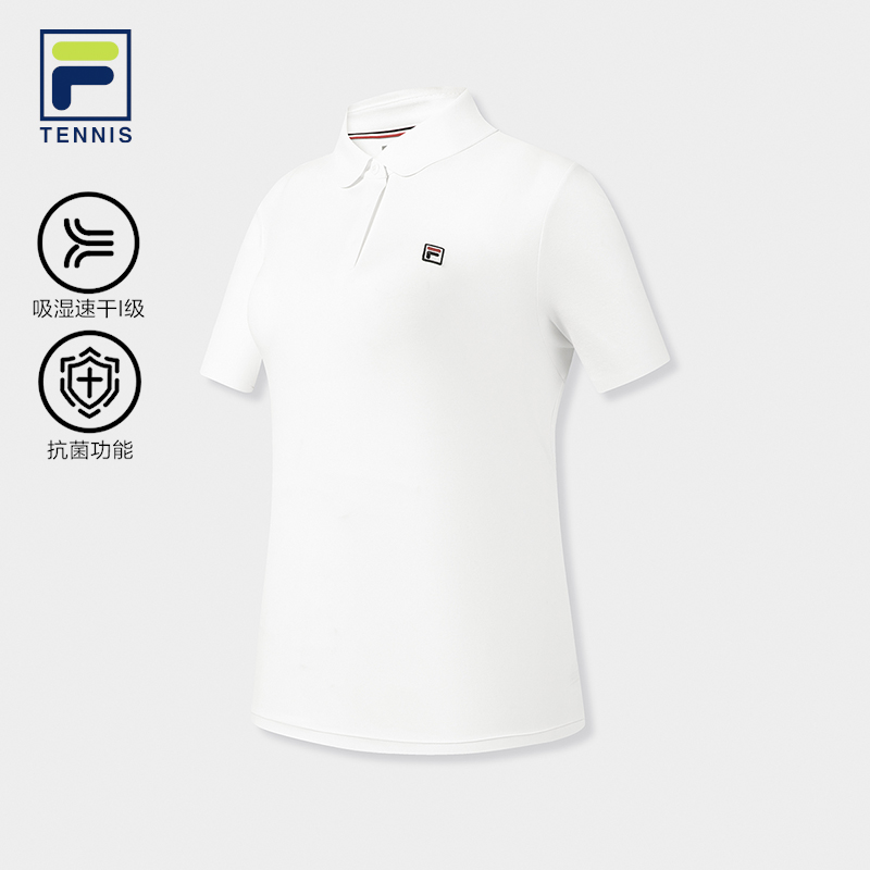 FILA WOMEN'S TENNIS Knitted Short Sleeve Polo Shirt