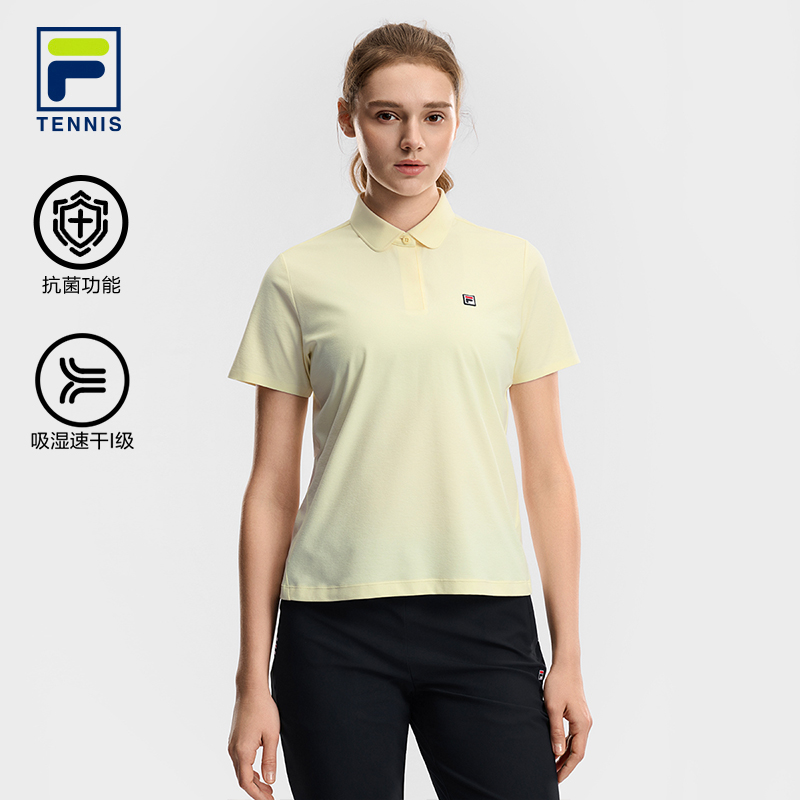 FILA WOMEN'S TENNIS Knitted Short Sleeve Polo Shirt
