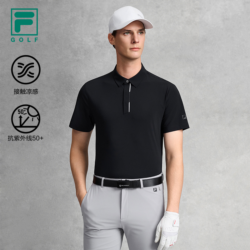 FILA MEN'S GOLF Knitted Short Sleeve Polo Shirt