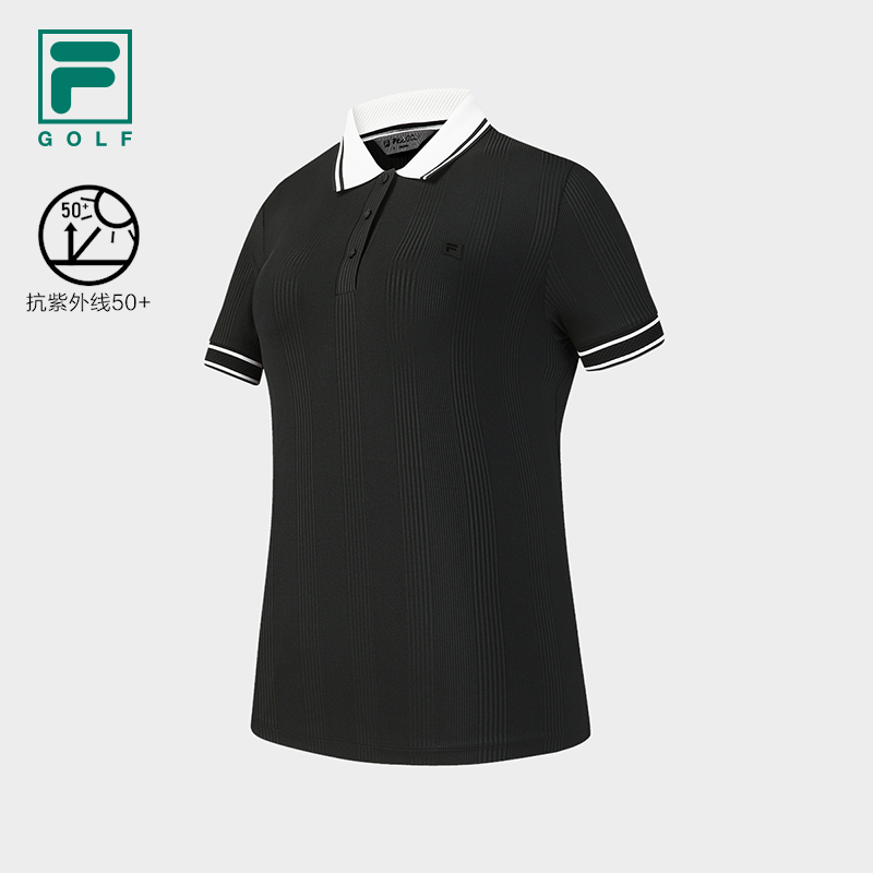 FILA WOMEN'S GOLF Knitted Short Sleeve Polo Shirt