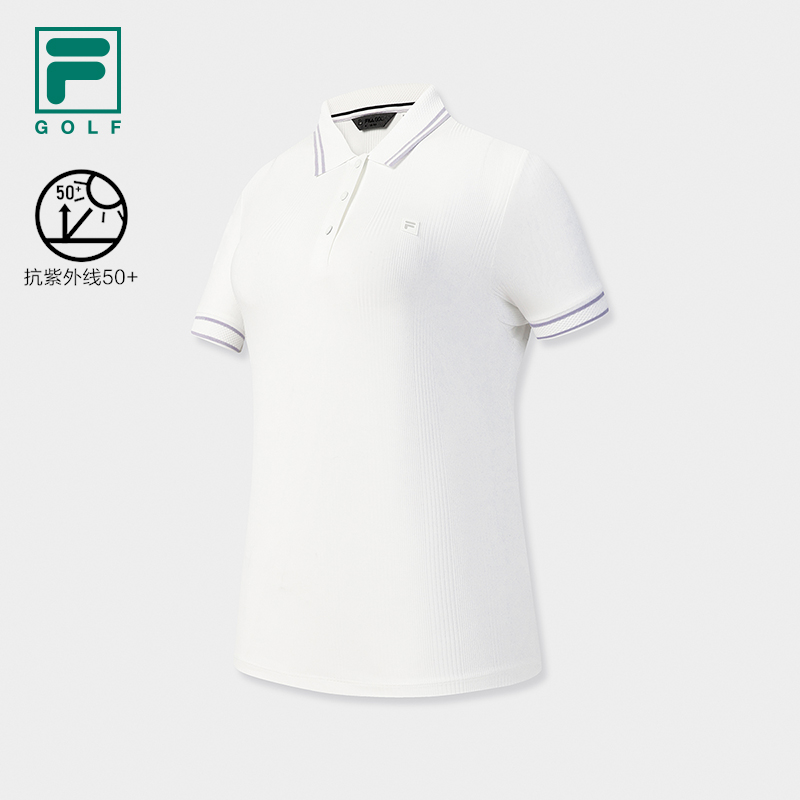 FILA WOMEN'S GOLF Knitted Short Sleeve Polo Shirt