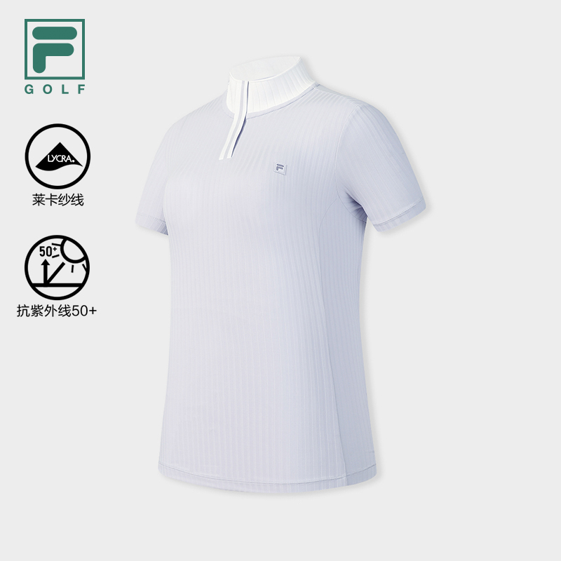 FILA WOMEN'S GOLF Knitted Short Sleeve Top