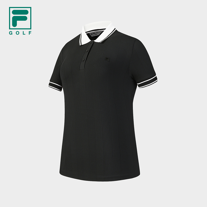 FILA WOMEN'S GOLF Knitted Short Sleeve Polo Shirt
