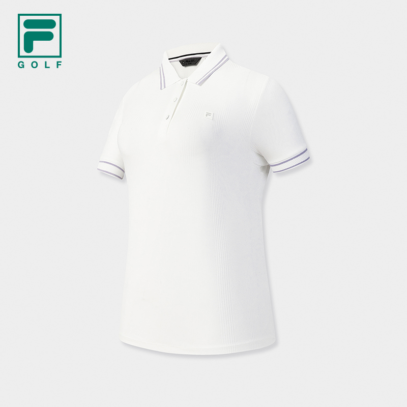 FILA WOMEN'S GOLF Knitted Short Sleeve Polo Shirt