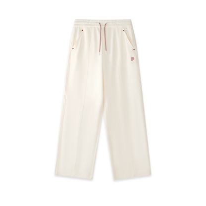 FILA FUSION Women SPECIAL PLANNING Knitted Pants WHITE