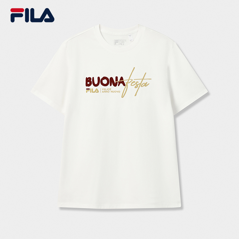 FILA CORE Men CNY Knitted Short Sleeve Top