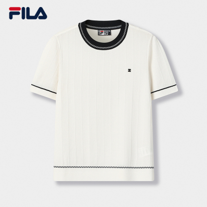 FILA CORE Women WHITE Knitted Top IVORY