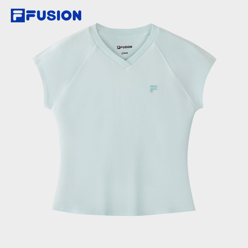 FILA WOMEN'S FUSIONEER Knitted Short Sleeve Top
