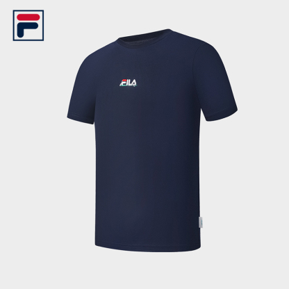 FILA CORE Men's TENNIS PERFORMANCE Short Sleeve T-Shirt in Dark Blue