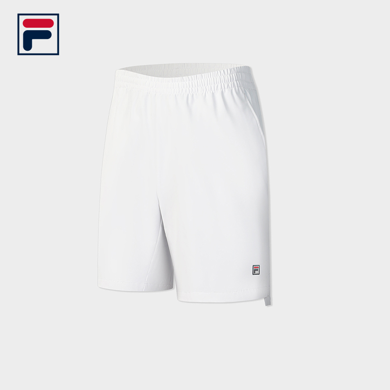 FILA CORE Men's TENNIS Woven MATCH Shorts in White