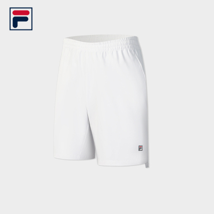 FILA CORE Men's TENNIS Woven MATCH Shorts in White