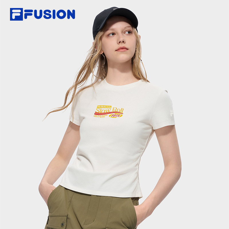 FILA FUSION Women WORKWEAR Knit Short Sleeve Tee