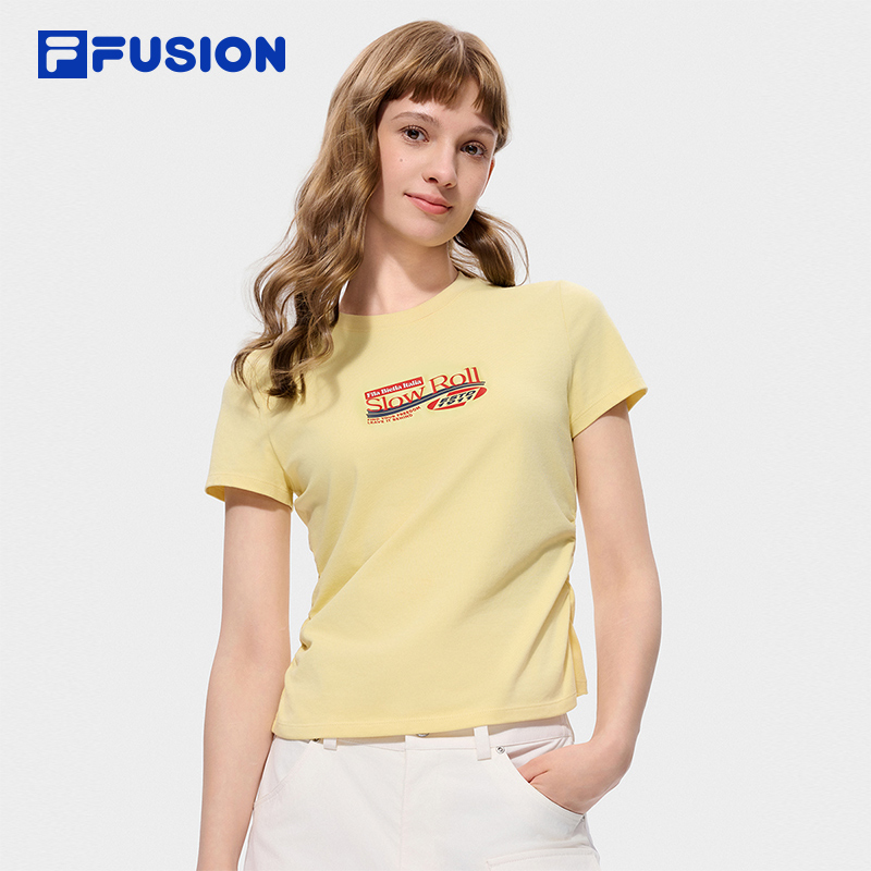FILA FUSION Women WORKWEAR Knit Short Sleeve Tee