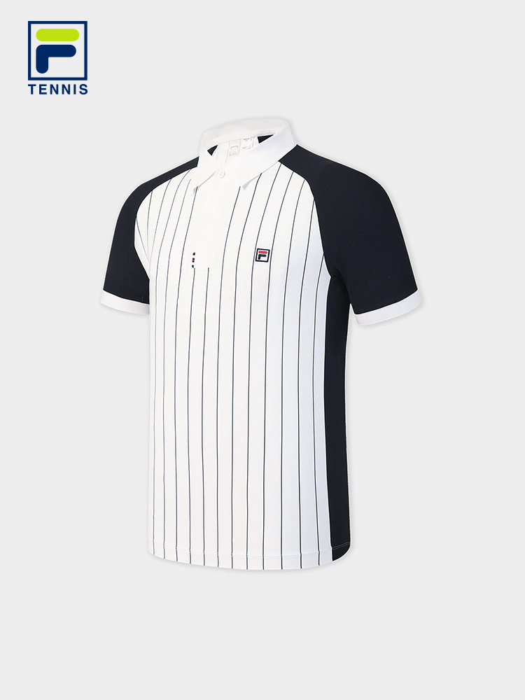 FILA MEN'S TENNIS Knitted Short Sleeve Polo Shirt