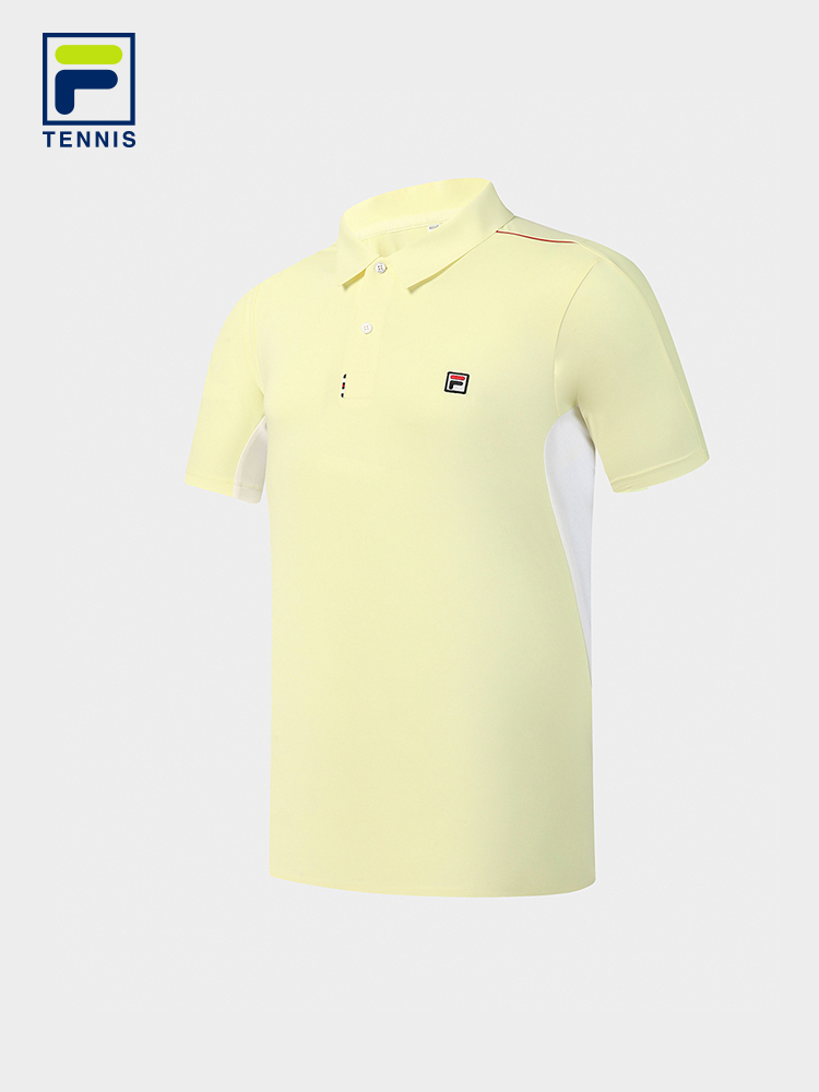 FILA MEN'S TENNIS Knitted Short Sleeve Polo Shirt