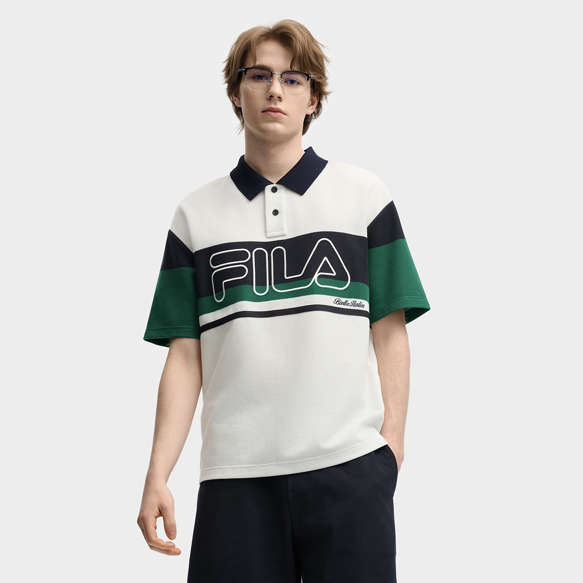 FILA CORE LIFESTYLE ORIGINALE RHAPSODY OF LEGENDS Men Short Sleeve Polo (White)