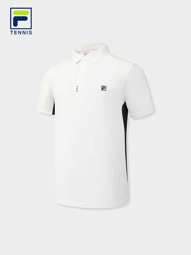FILA MEN'S TENNIS Knitted Short Sleeve Polo Shirt