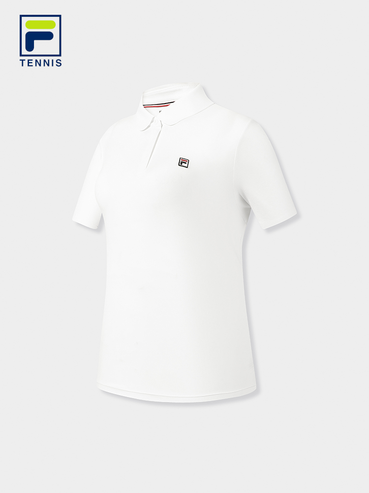FILA WOMEN'S TENNIS Knitted Short Sleeve Polo Shirt