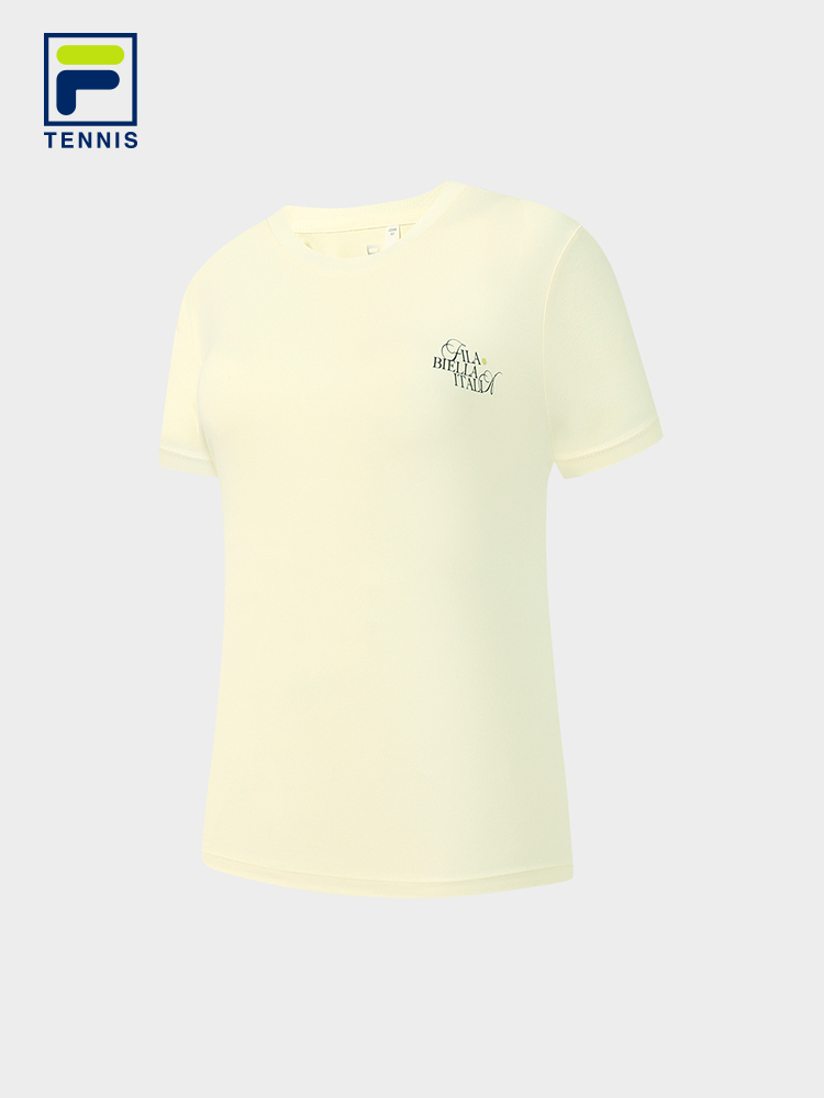 FILA WOMEN'S TENNIS Knitted Short Sleeve Top