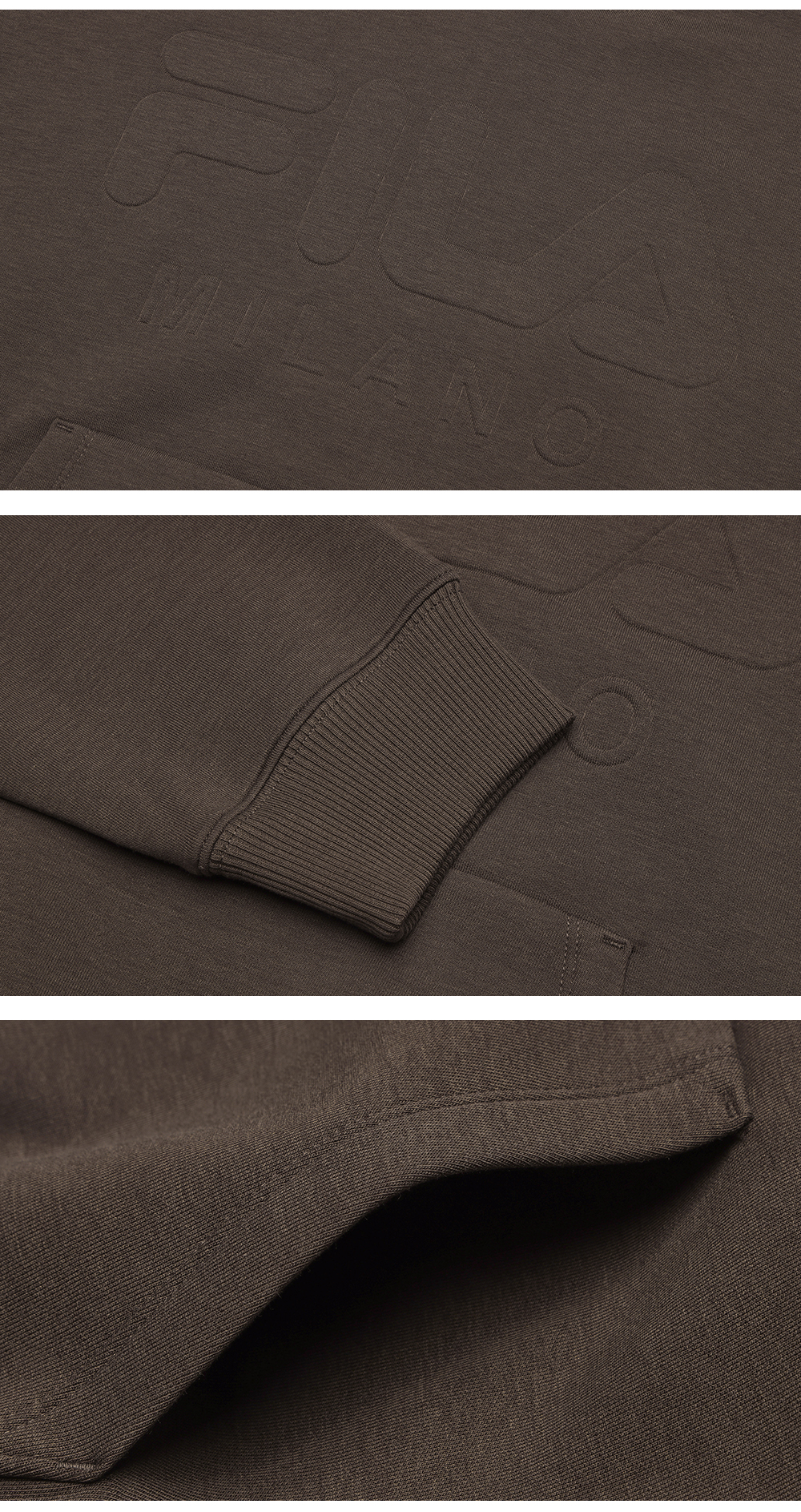FILA CORE LIFESTYLE MILANO MILANESE SUNSET Women Hoodie (Brown / Light Khaki)