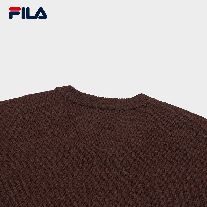 FILA CORE WHITE LINE FILA ORIGINALE Men's Knit Sweater in Brown