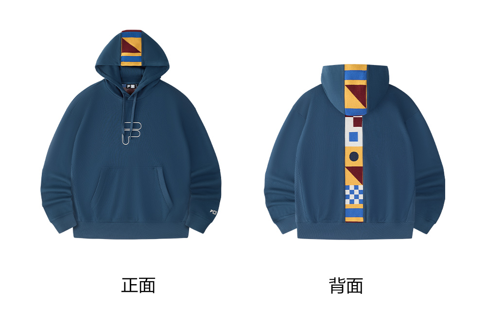 FILA FUSION CROSS OVER FILA X DOE LAND AHOY Men Hoodie (Blue)