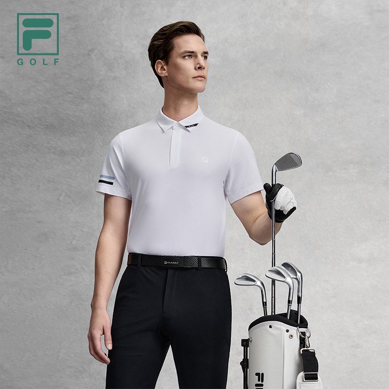 FILA MEN'S GOLF Knitted Short Sleeve Polo Shirt
