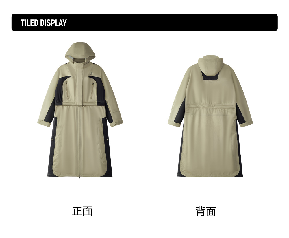 FILA FUSION INLINE URBAN TECH VR IN VIRTUAL REALITY Women 2-piece Top (Matcha Khaki)