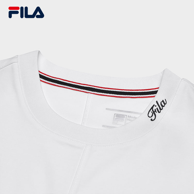 FILA CORE CROSS OVER MODERN HERITAGE Women Short Sleeve T-shirt in White