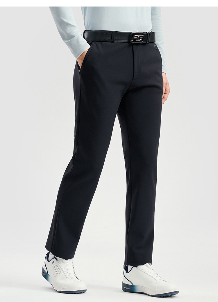 FILA CORE GOLF Men LYCRA Uv resistant  Knit Pants in Black
