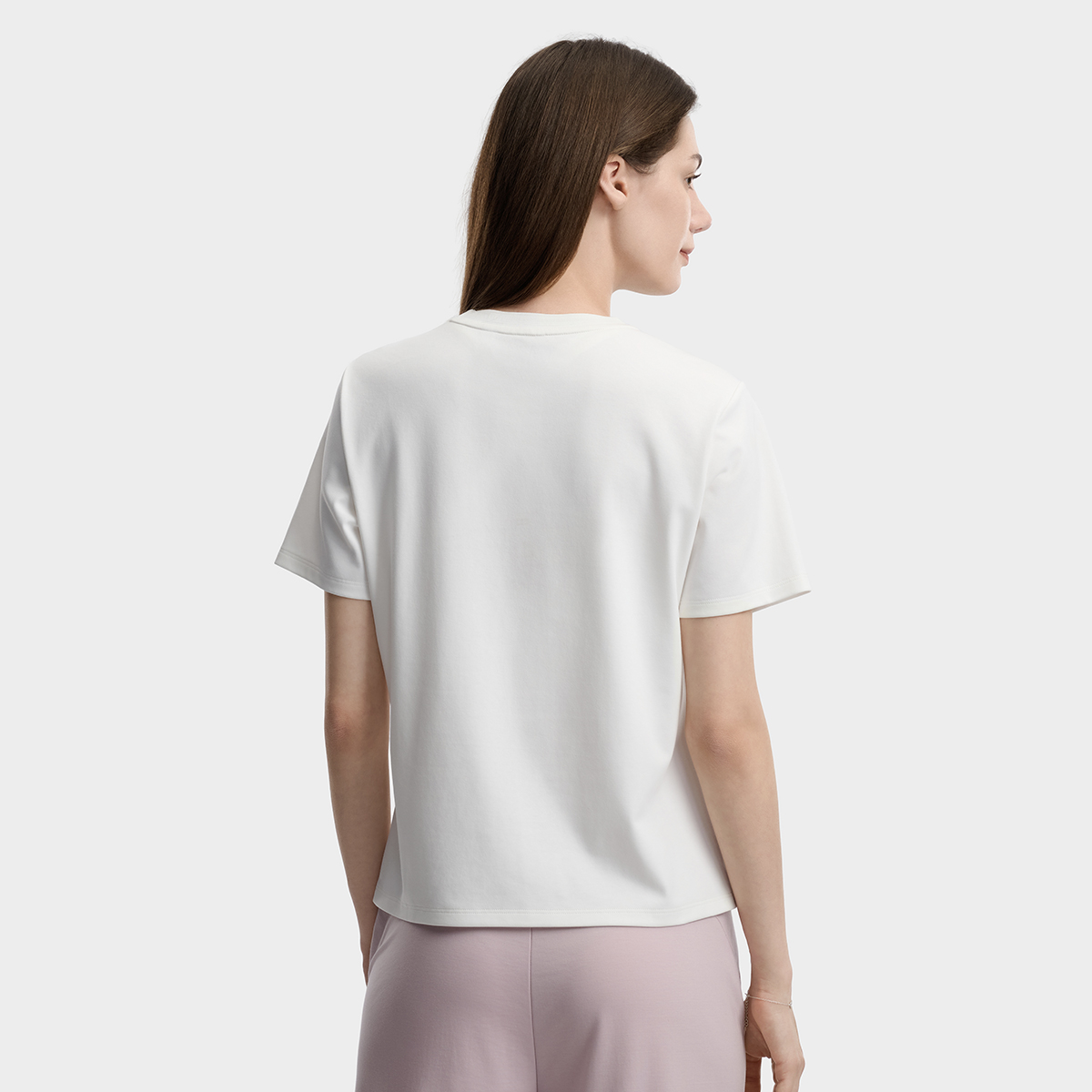 FILA WOMEN'S WHITE Knitted Short Sleeve Top