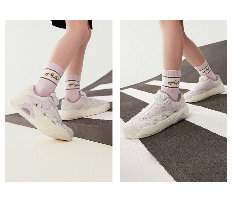 (EU 33 - 38) FILA KIDS HERITAGE OMELETTE Boys/Girl's Sneakers