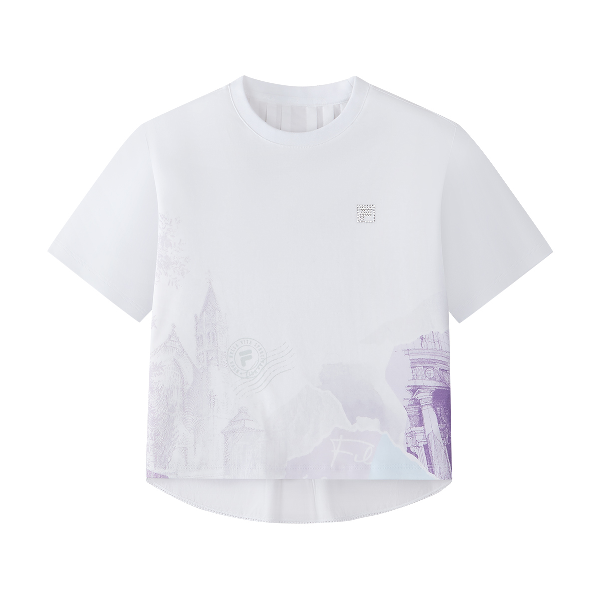 FILA KIDS WHITE LINE Girls Short Sleeves T-Shirt