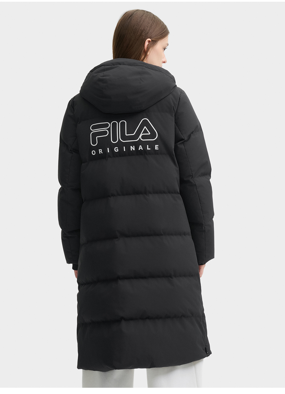 FILA CORE LIFESTYLE FILA ORIGINALE WINTER TENNIS CLUB Women Down Jacket (Black / Pink / White)