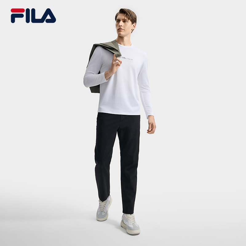 FILA CORE WHITE Weekend City Break  Men Long Sleeve Tee White