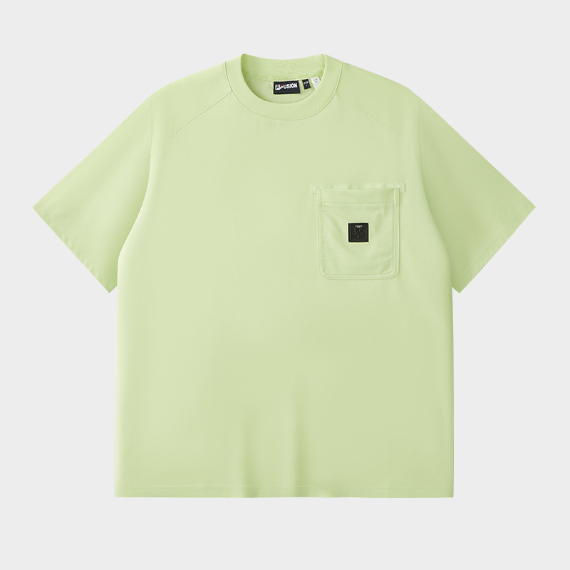 FILA FUSION  WORKWEAR METRO PORTAL Men Short Sleeve T-shirt (Light Green / White)
