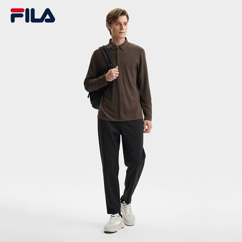 FILA CORE LIFESTYLE BLUE Italian excellence 1 Men Long Sleeve Top (Black/Brown)