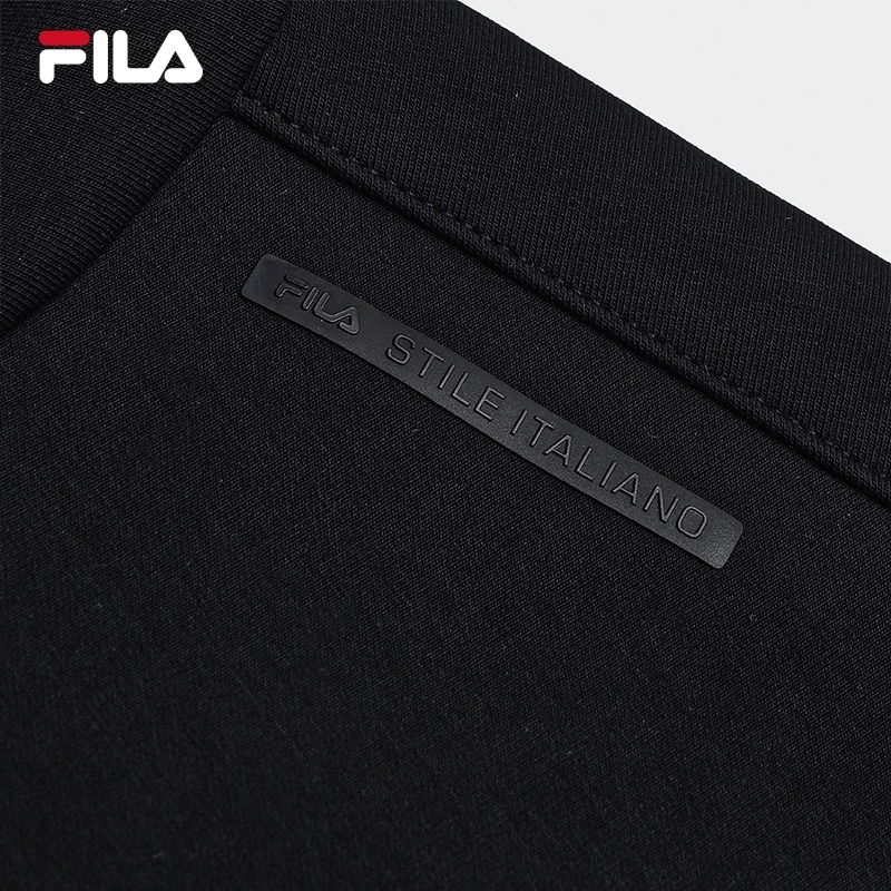 FILA CORE LIFESTYLE WHITE Men Sweatshirt (Black/White)