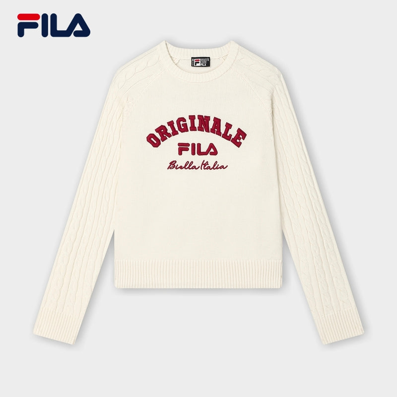 FILA CORE LIFESTYLE FILA ORIGINALE WINTER TENNIS CLUB Women Knit Sweater (Ash)