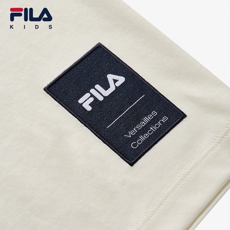 FILA KIDS WHITE LINE x RMN Boys' Printed Short Sleeve T-Shirts (Multi-Colors and Designs Available - White/Yellow/Blue)