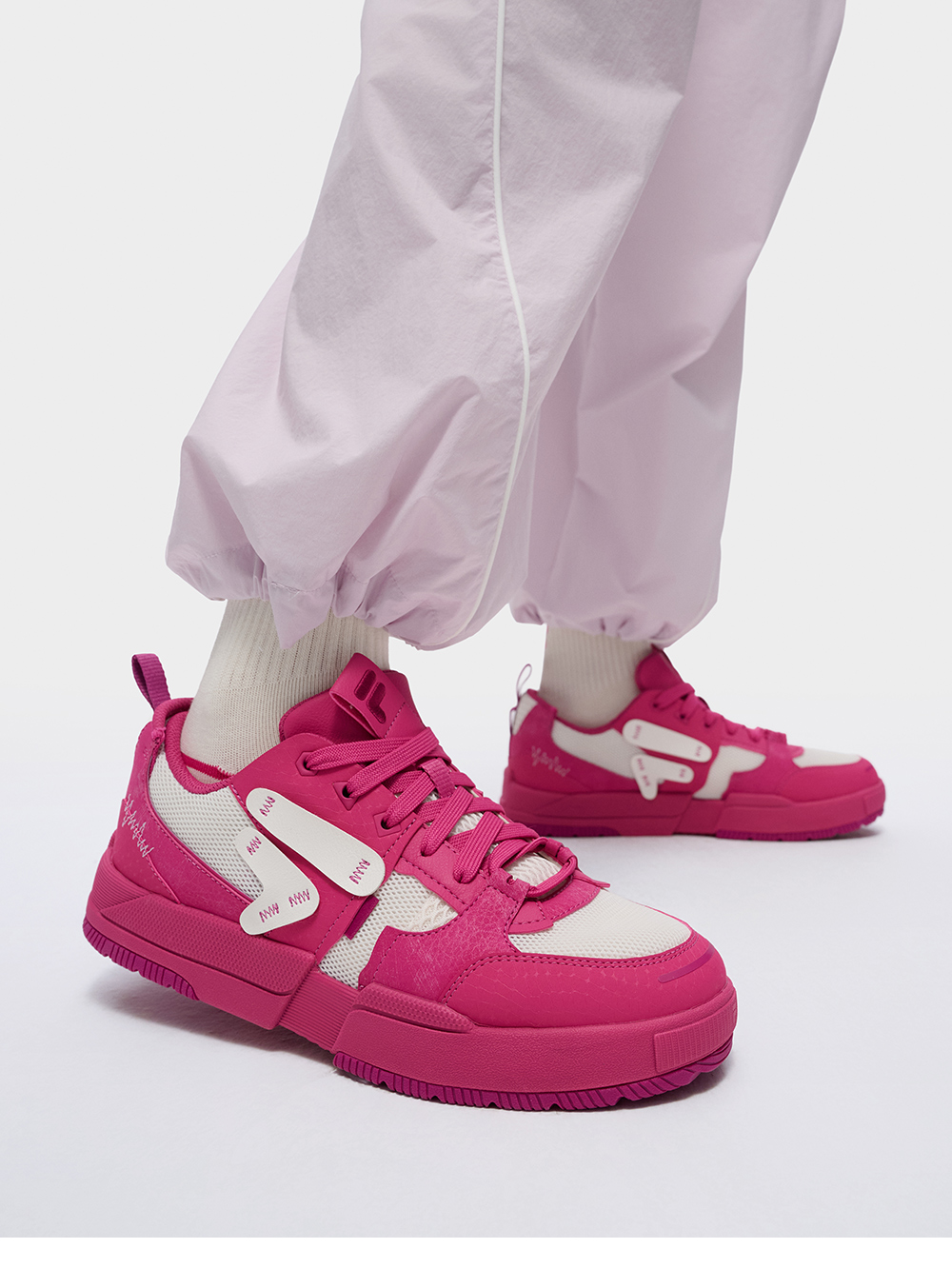 FILA FUSION FUSION GEOMETRY Women Skate Shoes (White / Pink)