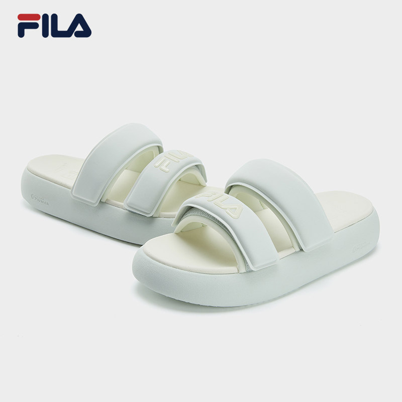 FILA CORE DONUT FASHION MODERNO Women's Slippers (Multi-Colors Available: White/Cream-White/Green)